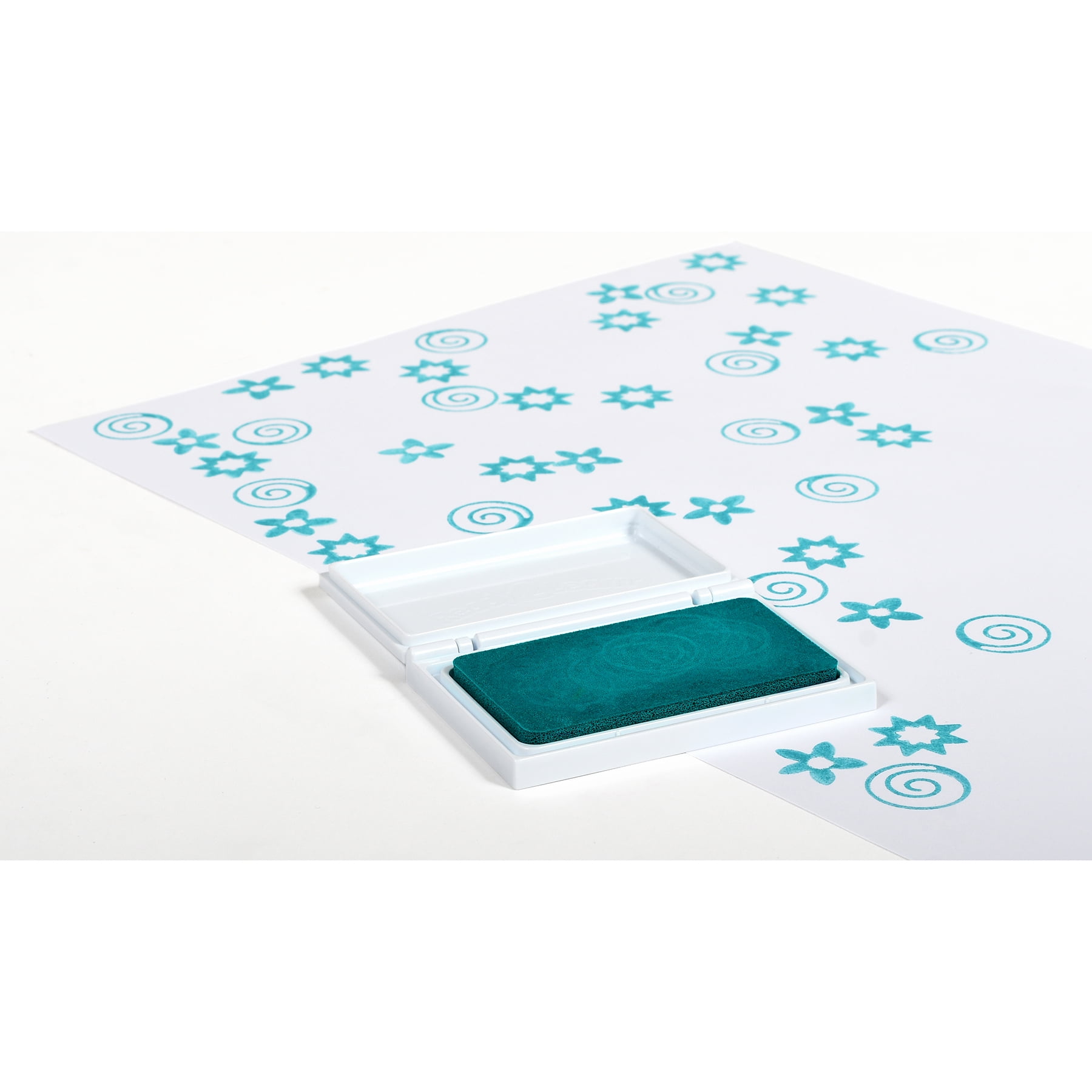 READY 2 LEARN Washable Stamp Pad - Turquoise - Pack of 6