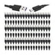 thumbnail image 1 of wonima11 50 Pack USB Type C Cable Bulk, 3.3 ft Black Fast Charging Cable 3A Charge Cord Compatible with Android Phones and Tablets, 1 of 1