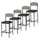thumbnail image 1 of Yeshouse Taburetes de bar, taburetes altos con asiento ancho tapizado, sillas de bar cuadradas modernas de cuero sintético con respaldo y reposapiés para isla de cocina, bar en casa y comedor, 1 of 7