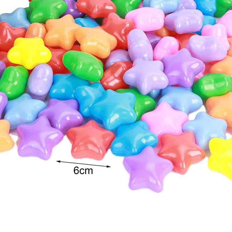 YDxl 100Pcs Baby Ball Pits Flexible Colorful Pentagram/Heart Ocean