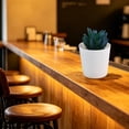 thumbnail image 5 of Eolstice Artificial Potted Plants, Fake Plastic Flowers with White Pots, Small Arrangement, Home Table Kitchen Bar Decor, Office Indoor Decoration, 5 of 6