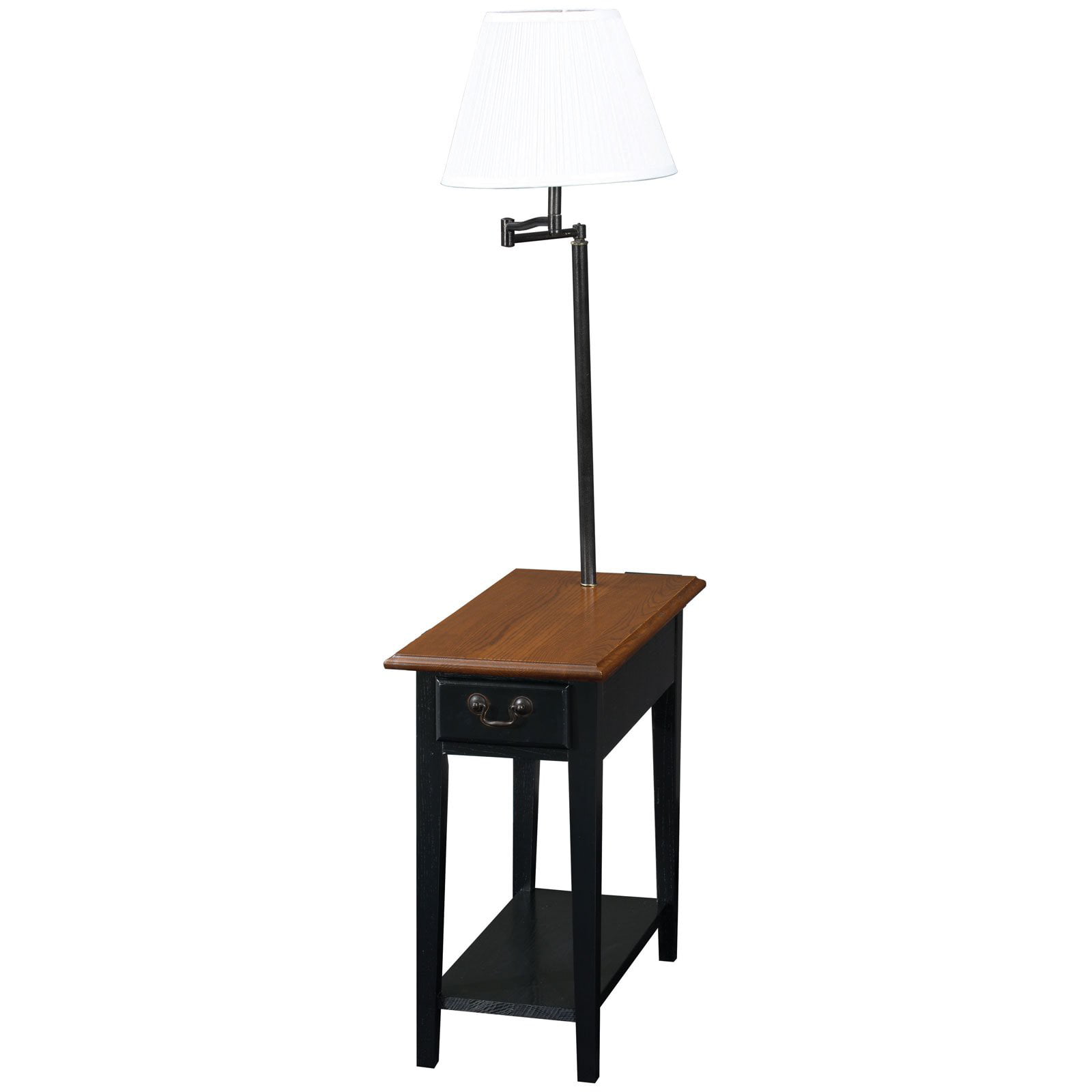 Leick Home Chairside Lamp Table, Lamp With End Table
