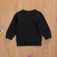 thumbnail image 2 of Baby Pullover Sweater, mama is my bestie Letter Printing Ribbed Closing Classic Round Neck Spring Clothing, 2 of 5