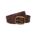 thumbnail image 2 of Womens 1 1/2" (38 mm) Snap On Oval Braided Woven Oil Tanned Leather Belt, 2 of 4