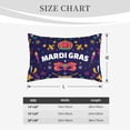 thumbnail image 6 of Bixox Happy Mardi Gras Printed Pillow Protector,Super Soft Ideal for Home,Guests,Rentals - 16"x24", 6 of 8