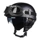 thumbnail image 3 of Casco de motocicleta medio casco con forro extraíble Casco abierto creativo M negro, 3 of 9