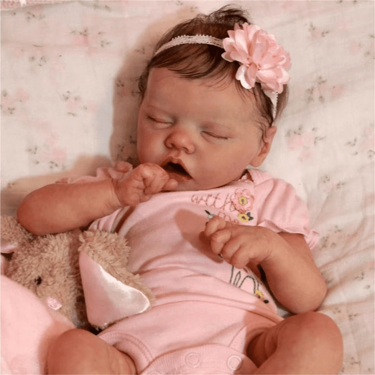 Cute Reborn Baby Dolls Full Body Cloth 18 inch Sleeping Reborn Newborn Baby Realistic Doll Toys for Gift
