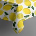 thumbnail image 5 of Yellow Lemon Fruit Slices White Pattern Square Tablecloth,Waterproof Square Table Cover,Wipeable Spillproof Washable Table Cover for Home Kitchen Party Decor 42"X42"(107x107cm), 5 of 6