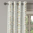 thumbnail image 2 of Ambesonne Arrow Grommet Curtain, Boho Retro Style, 50" x 72", Black Pink Green, 2 of 6