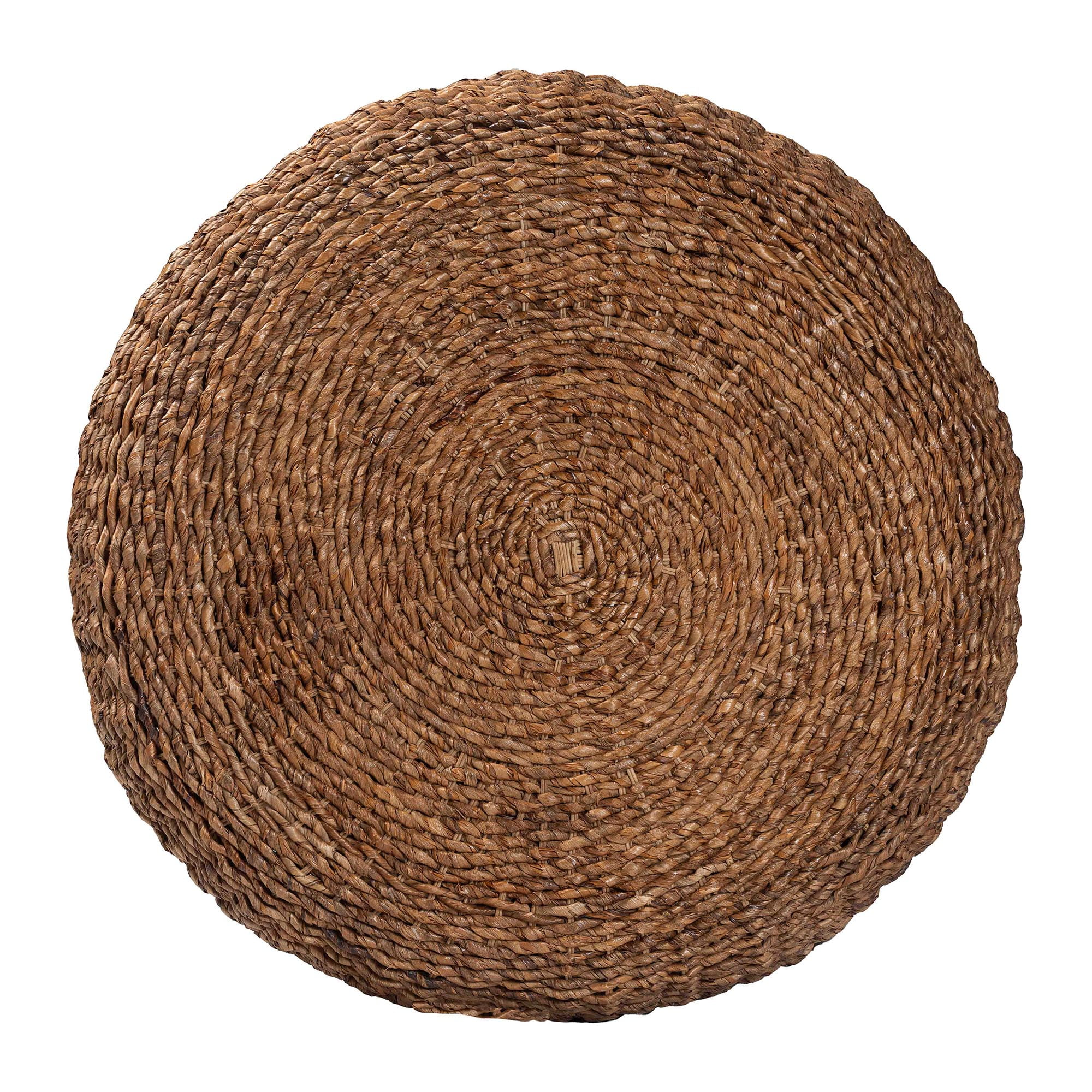 bali & pari Riau Boho Coffee Table, 47"W, Round, Natural Brown