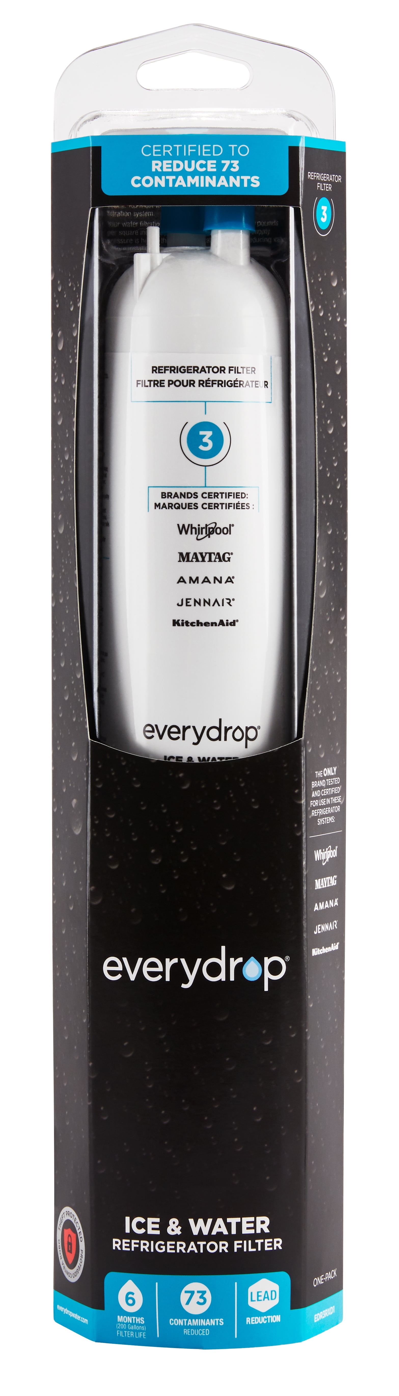 EveryDrop Refrigerator Water Filter 3 EDR3RXD1