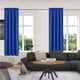thumbnail image 3 of Cortinas de ahorro de energía, Dormitorio y cocina, Estilo escandinavo, Color sólido, Seda, 2PC Oscurecimiento, Aislamiento térmico, 96X213cm, Azul, 3 of 5