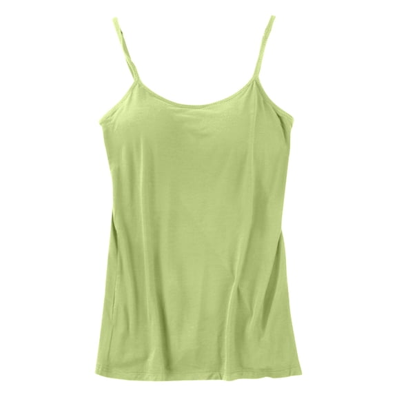 Camisole Tops for Women Cotton Camisole Adjustable With Frame Bra Stretch Undershirt Womens Summer Tank Tops