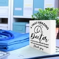 thumbnail image 4 of Zomyto 5"x5" Doctor Gifts, Appreciation Thank You Gifts for Doctor, Doctor Retirement Gifts, New Doctor Medical Students Graduation Gifts, A Truly Amazing Doctor, Wooden Box Sign, 4 of 5