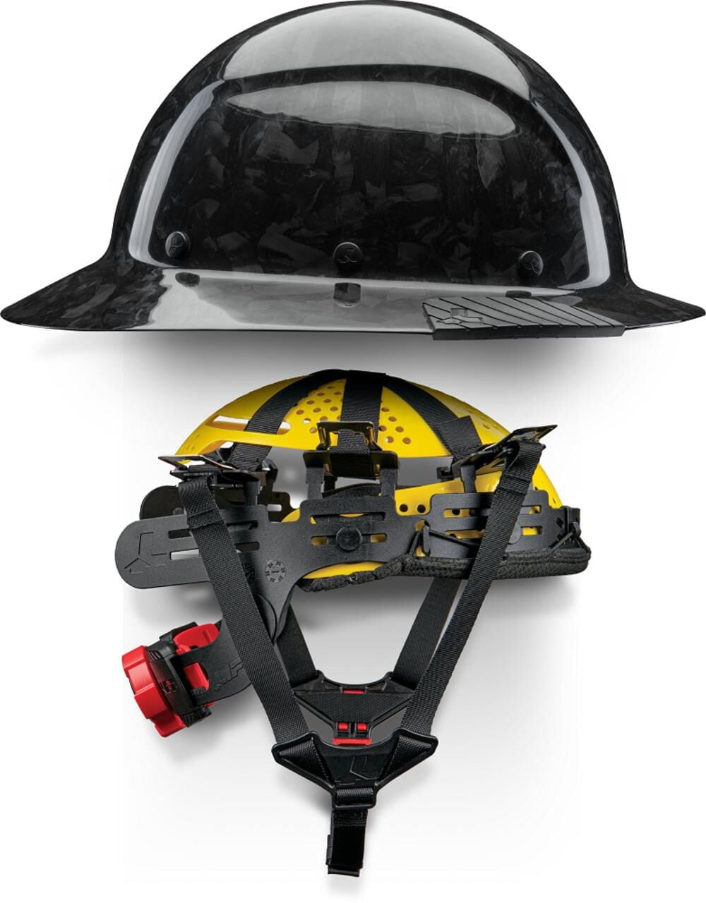 Lift Safety Forged Carbon Fiber Dax Hard Hat, Full Brim, Gloss