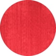 thumbnail image 1 of Ahgly Company Indoor Round Abstract Red Contemporary Area Rugs, 6' Round, 1 of 4