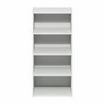 thumbnail image 6 of Furinno Basic 4-Tier Open Shelf Bookcase, Bookshelf, Storage Organizer, 11 x 17 x 35, White, 6 of 6