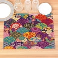 thumbnail image 7 of Famous ic Flowers Pattern Placemat Cotton Linen Fabric Table Mats Family Dinner Tableware Kitchen Table Mat, 7 of 7