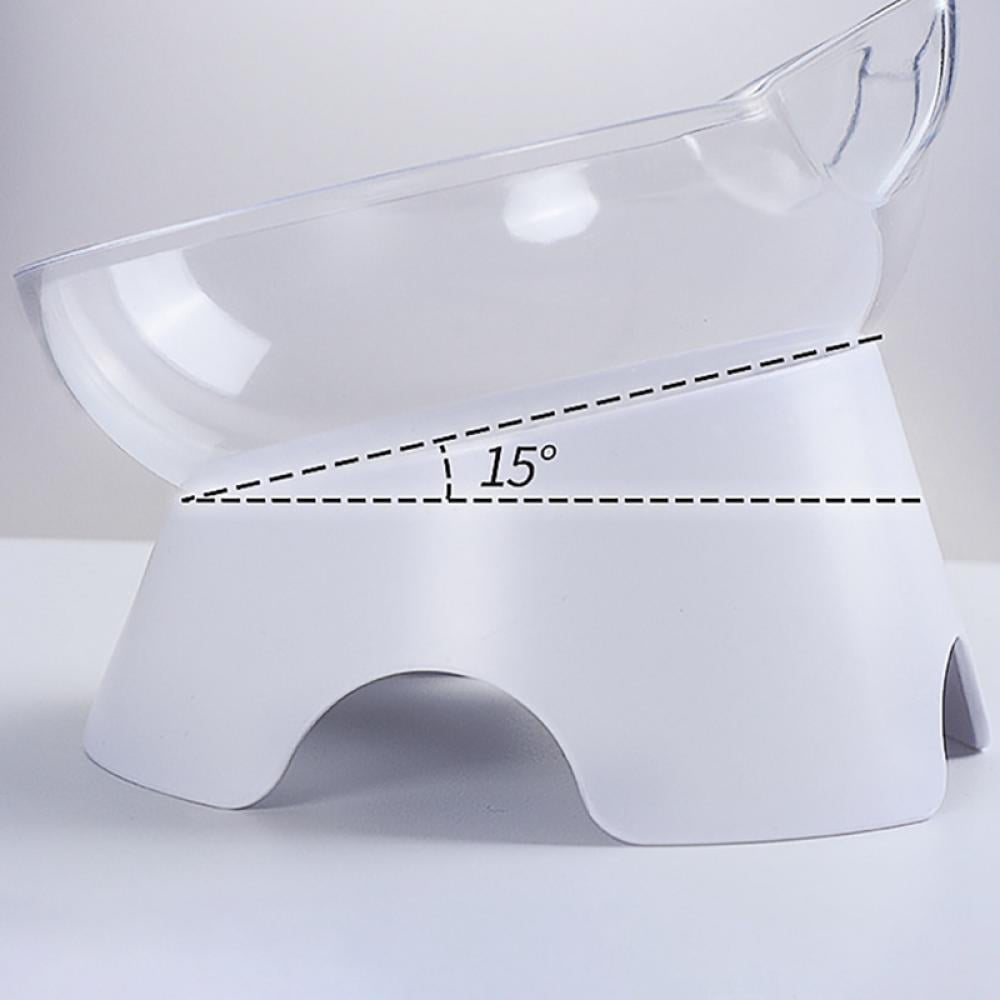 Cat Dog Bowls Elevated Cat Food Water Bowls Detachable Dog Glass Feeder Bowl Cat No-Spill Cat Food Water Bowls Set for Cats and Small Dog