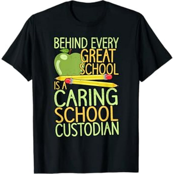 School Custodians Janitors Caretakers Maintenance T-Shirt