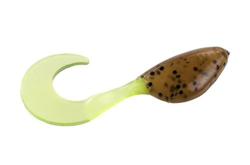 Mr Crappie Shadpole Curlytail Pumpkin Seed Chartreuse 15 Pack - Walmart.com