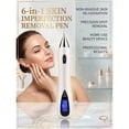 thumbnail image 2 of 6-in-1 Skin Imperfection Removal Pen, 10 Adjustable Levels, Gentle At-Home Personal Care Beauty Tool (Silver), 2 of 8