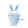 thumbnail image 3 of Kbndieu Easter Decorations Saving Home Textile Storage Storage Containers with Lids Easter Basket Easter Bunny Basket Cute Bag with Foldable Ears Tote Bags for Easter, 3 of 6