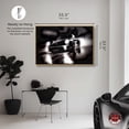 thumbnail image 5 of Night Run Racing Car Print Man Cave Canvas Wall Art by Notoriart, Gold Floater Frame, 54"x36", 5 of 7