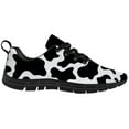 thumbnail image 4 of Customuart Cow Print Sneakers for Womens Running Shoes Black Size 8.5, 4 of 5