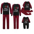 thumbnail image 5 of HAiming Family Pajamas Matching Sets Christmas Printed Long Sleeve Tops Pants Xmas Holiday 2 Piece Outfits Sleepwear, 5 of 9