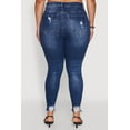 thumbnail image 5 of Womens Plus Size WAX High Waist Ripped Skinny Jeans, 5 of 5