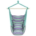 thumbnail image 3 of Distinctive Cotton Canvas Hanging Rope Chair with Pillows Green, 3 of 12