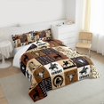thumbnail image 3 of Homewish Teens Western Cowboy Bedding Comforter Set 2pcs,Geometric Plaid Twin Comforter Sets Microfiber,Exotic Style Breathable Bedding Set,Lightweight Room Decor, 3 of 8