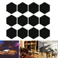 thumbnail image 3 of JUEGO DE ESPUMA DE AISLAMENTO ACÚSTICO, HEX Sano de Retardante de Flame Seguro Instalación Fácil Panel de absorción de Sonido de Fibra de Poliéster Duradero Para El Hogar, 3 of 7