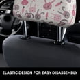 thumbnail image 4 of Kdxio Rabbit And Carrot Pattern Print 2 Piece Car Head Rest Covers Set Auto Front/Rear Seats Headrest Cover Universal Fit Most Cars,Sedan, SUV, 4 of 9