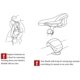 thumbnail image 5 of Juego de luces LED para bicicleta delanteras y traseras de silicona: faro y luz trasera para bicicleta, carretera y seguridad impermeables, luz para bicicleta de montaña, baterías incluidas, paquete de 4 (2 piezas de luz blanca y 2 piezas de luz roja) Sailing Electrónica, 5 of 5