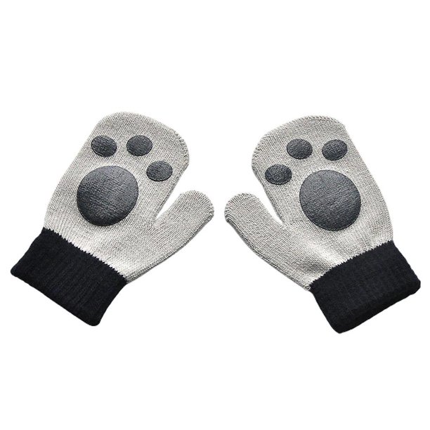 Guantes cálidos de invierno para niños, manoplas gruesas de 6 colores para bebés, guantes de dibujos animados