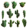 thumbnail image 3 of SPRING PARK Artificial Succulent Cactus Bonsai Greeting Plant Flower Home Desk Decor, 3 of 7