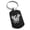 Black, variant on Stainless Steel Yata Crow Kamon Crest Engraved Dog Tag Keychain Keyring