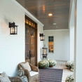 thumbnail image 3 of C Cattleya 2-Pack 12in. Oil Rubbed Bronze Outdoor Wall Lantern with Water Ripple Glass, 3 of 6