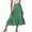 Z112-Green, variant on Mini Skirts for Women Summer Ruffle Hem Color Block Soft Spring Summer 2026 High Waisted Wedding Long Silk Midi Skirt