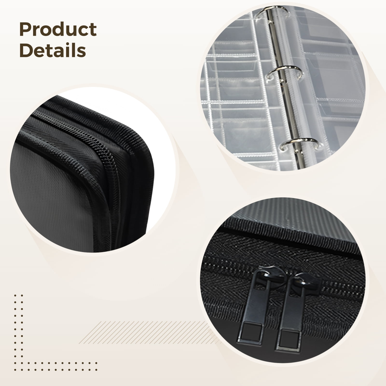 Coin Collection Book Holder for Collectors, 360 Pockets Fireproof Coins Collecting Album & 36 Sleeves Money Storage Case for Coin Currency Collection Supplies
