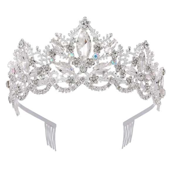 for Women with Comb, Rhinestone Goddess for Wedding Bride, Birthday, Princess Party, Prom, Pageant and Bridal Shower Hair Accessories