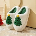 thumbnail image 5 of Christmas Slippers House Shoes for Women Fluffy Soft Cozy Bedroom Cartoon Plush Cute Slippers for Indoor Outdoor Use, 5 of 7