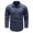 Navy, variant on Men's Outdoor Performance Long Sleeve Shirt Jacket Breathable Sun Lightweight Travel Hiking Mens Work Shirts Summer Basic Tee Shirts