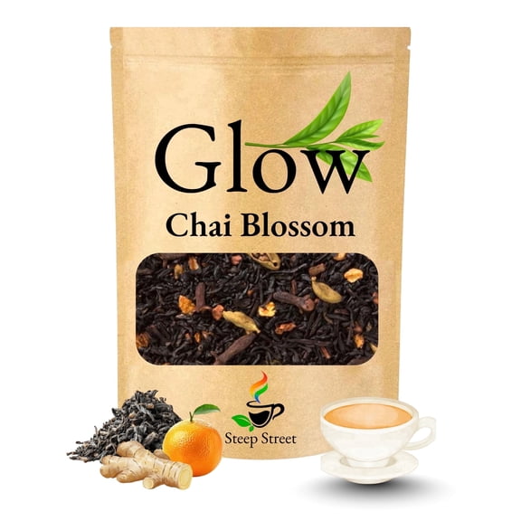 Steep Street Spiced Chai Black Tea, Warm Cinnamon & Ginger Loose Leaf Blend
