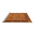 thumbnail image 2 of Ahgly Company Machine Washable Indoor Rectangle Oriental Orange Industrial Area Rugs, 2' x 4', 2 of 4