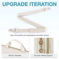 thumbnail image 4 of BAGSMART 15.6"-16" Laptop Shoulder Bag Laptop Sleeve Case Compatible with MacBook Pro, HP, Dell, Acer Aspire, Asus Notebook, Shockproof Soft Padded Zipper Cover Carrying Computer Bag, Cream Color, 4 of 6