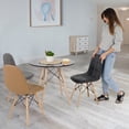 thumbnail image 3 of Silla Moderna Estilo Eames De Botones Tapizada En Vinipiel (Negro), 3 of 5