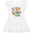 thumbnail image 3 of Inktastic Id Rather Be Hanging with my Mimi- Cute Sloths Girls Toddler Dress, 3 of 5